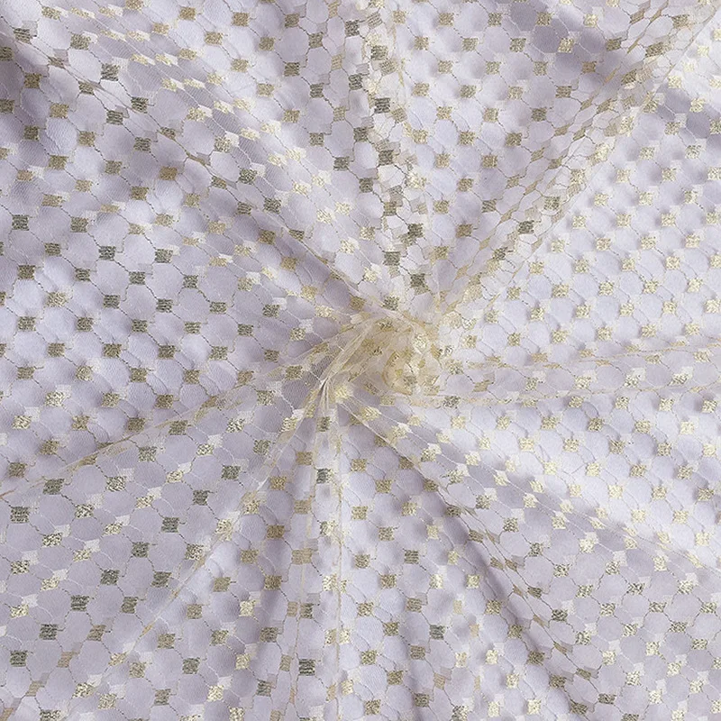 Width160cm кружевные блестящие золотые линии точка марли перспектива ткань Для