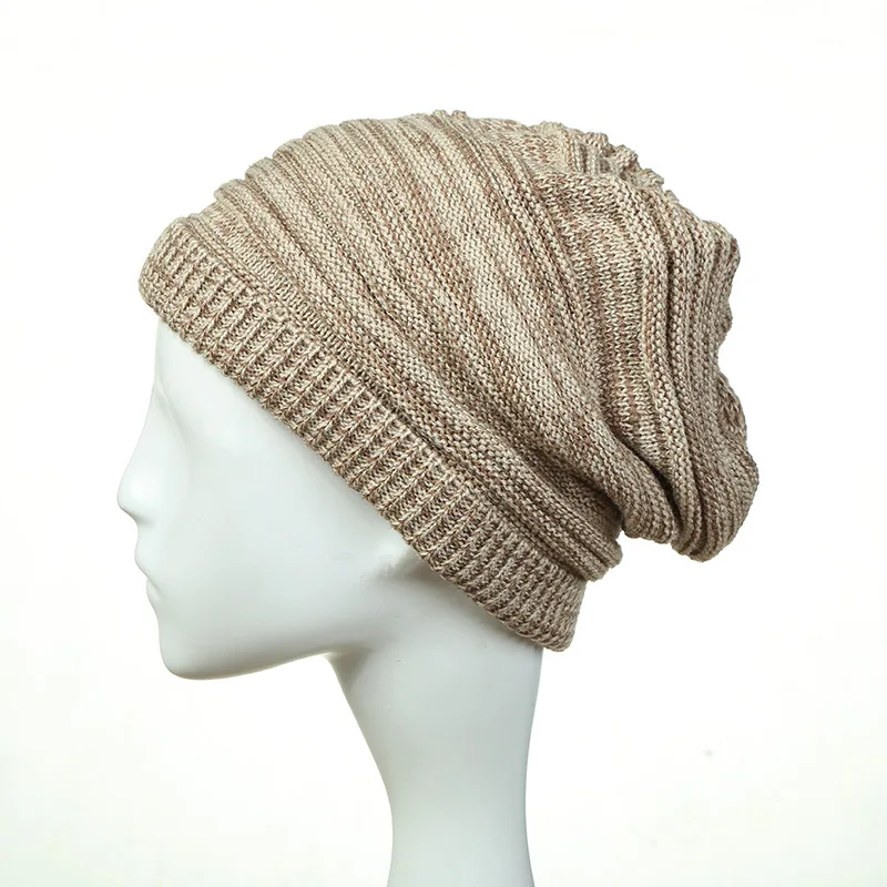 

NUANQI001 Autumn Knitted skullies cap Slouchy Unisex Women casual knitting beanies hats gorras