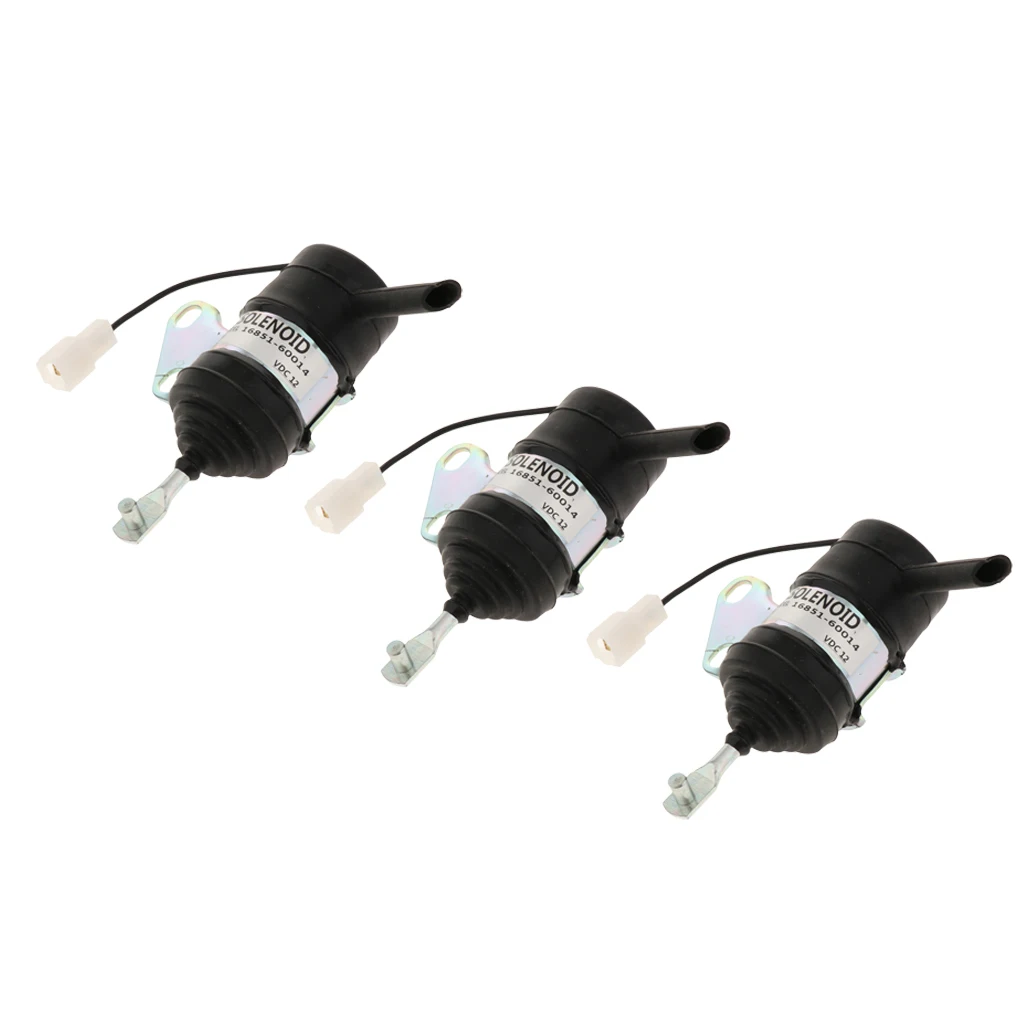 MagiDeal 3x16851-60014 Электромагнитная катушка выключения подачи топлива для экскаватора
