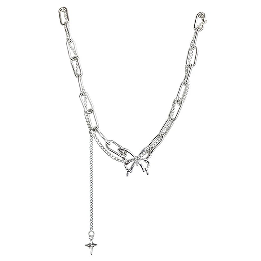 Женское Ожерелье-чокер с бабочкой и кисточкой | Украшения аксессуары