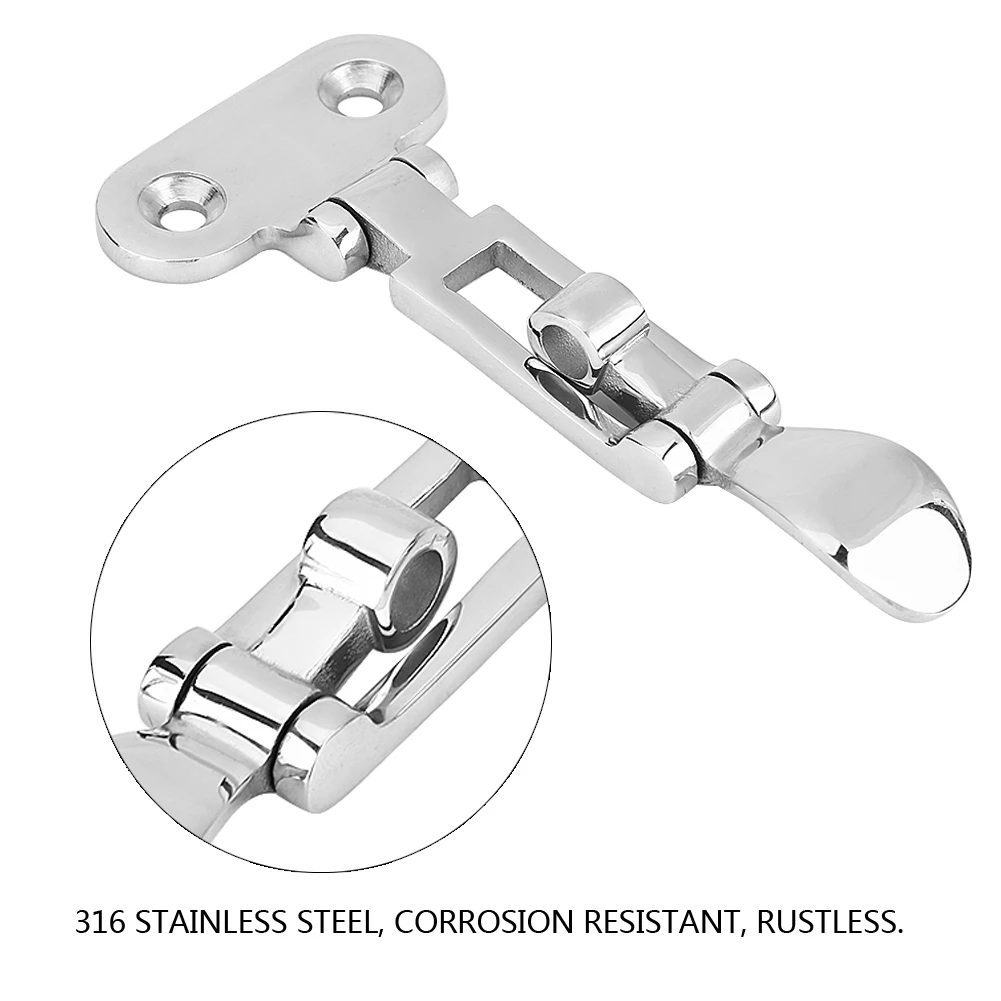 

4.5 Inch Stainless Steel Boat Marine Locker Hatch Anti-Rattle Latch Fastener ClampLocker Clamp