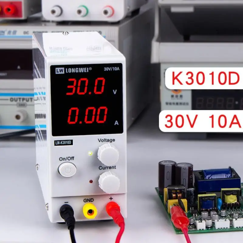 

Dreamburgh LED Digital Switching DC Power Supply Voltage Regulators Lab Repair Tool Adjustable LW-K3010D 110/220V Power Source