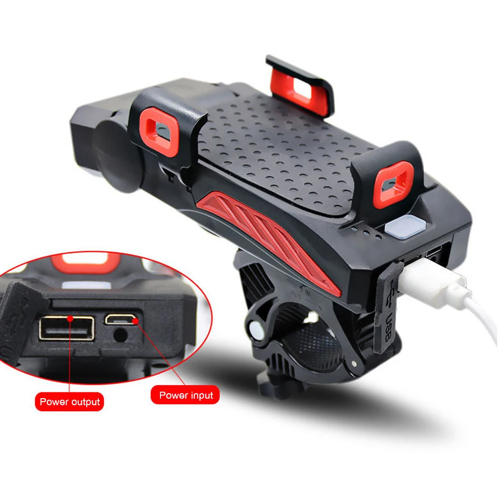 Велосипедсветильник 4 в 1 светодиодный с зарядкой от USB | Спорт и развлечения