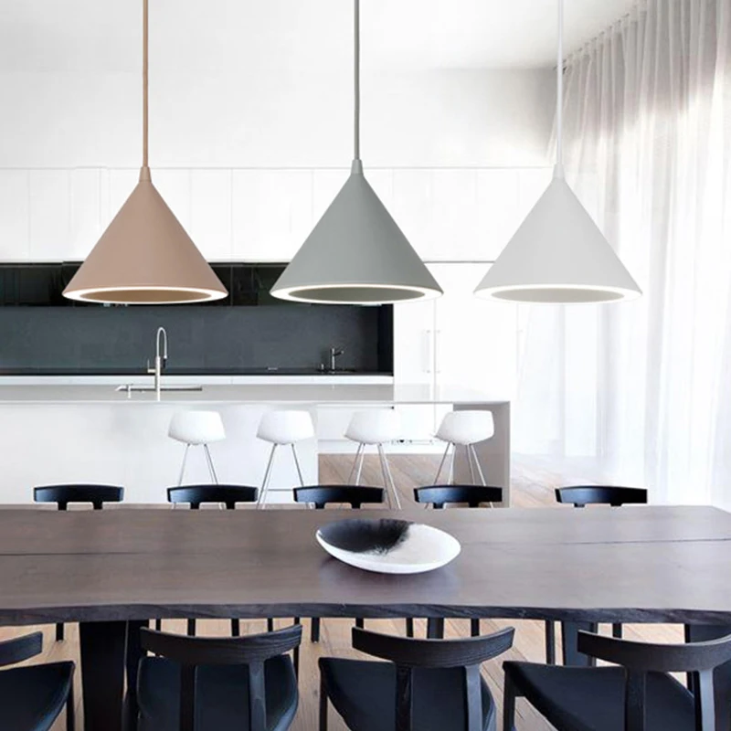 Modern colorful loft aluminum alloy 220V LED single head pendant lighting for living room kitchen bedroom restaurant hotel | Освещение