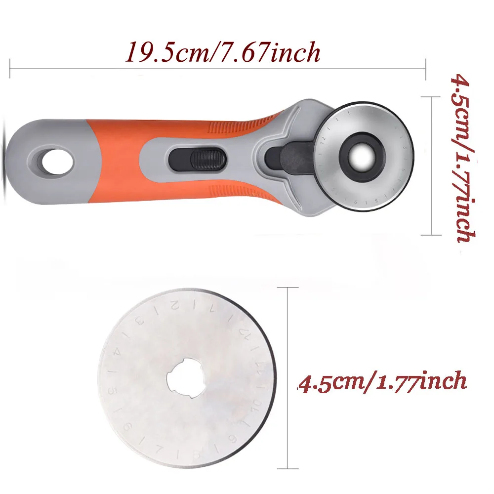 45 мм роторный резак лоскутный роликовый круглый нож швейный инструмент для