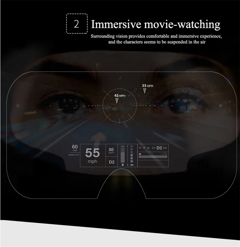 3D очки виртуальной реальности умные для видеоигр обновленные Съемные с крышкой