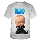 Футболка мужская и женская с 3D-принтом, свободная с круглым вырезом и короткими рукавами, с персонажами мультфильмов, младенцев, боссов, индивидуальная уличная одежда, лето