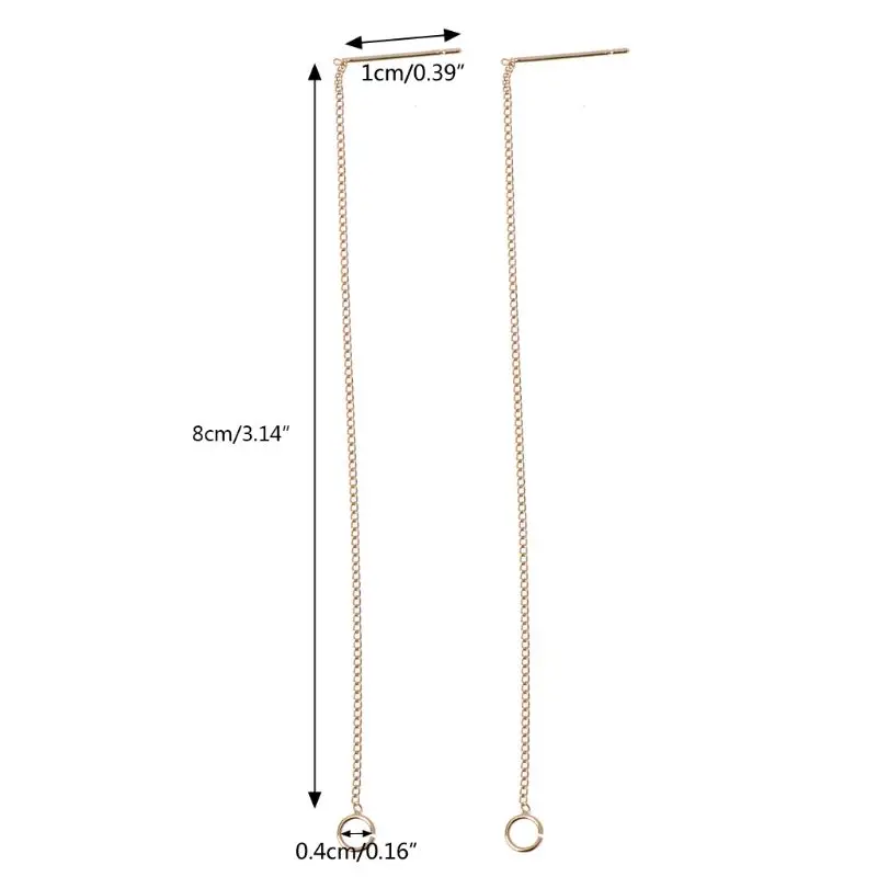 Соединитель для сережек сделай сам с колечком капелькой 3 5 дюйма|Серьги-подвески|