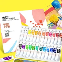 new maries 12ml non toxic gouache paint tube set washable gouache pigment for beginners painting drawing kids art supplies