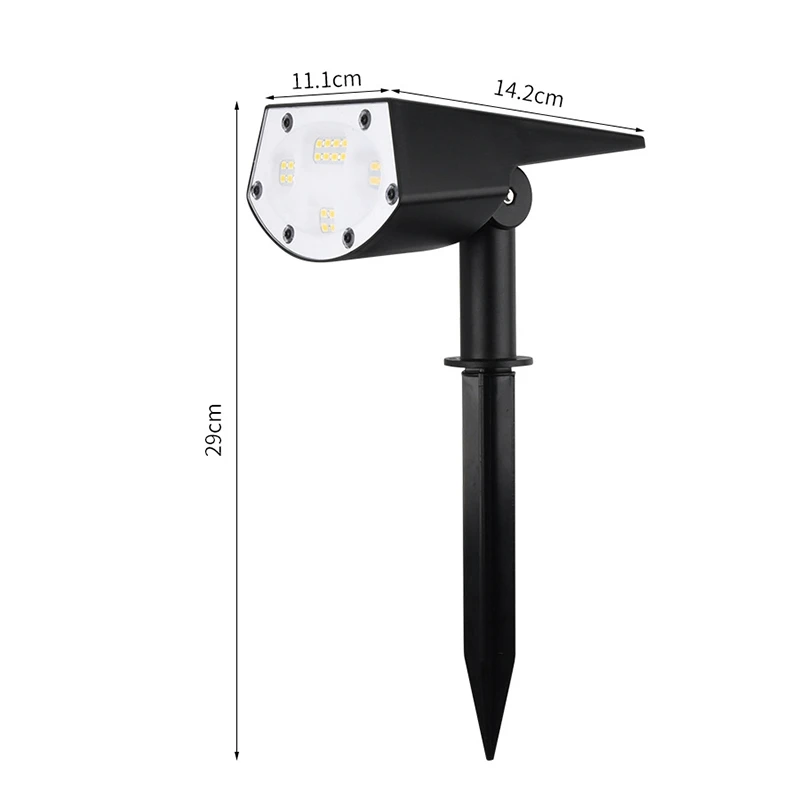 

Solar Landscape Spotlights, IP65 Waterproof Solar Powered Wall Lights Wireless Outdoor Solar Landscaping Light for Yard Garden D