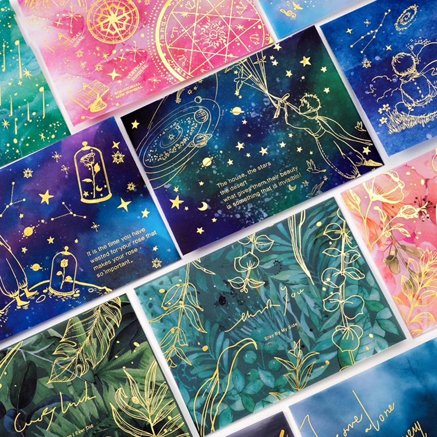 3 шт./компл. конверт из бронзовой серной кислоты полупрозрачный матовый Звездный