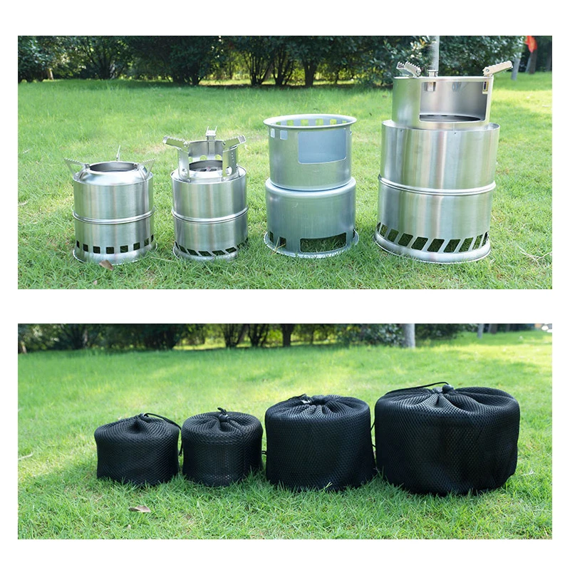 1 шт. Кемпинг легкая Печь складной ветрозащитный дровяная печь для пикника на