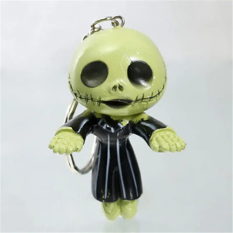 Резиновый 3D брелок и череп скелета на Хэллоуин Кулон черный зеленый эмаль