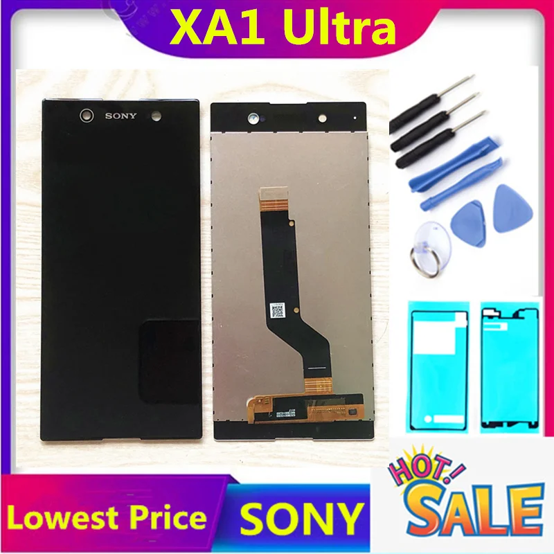 Оригинальный ЖК экран для Sony Xperia xa1 ultra дисплей и сенсорный дигитайзер в сборе G3221
