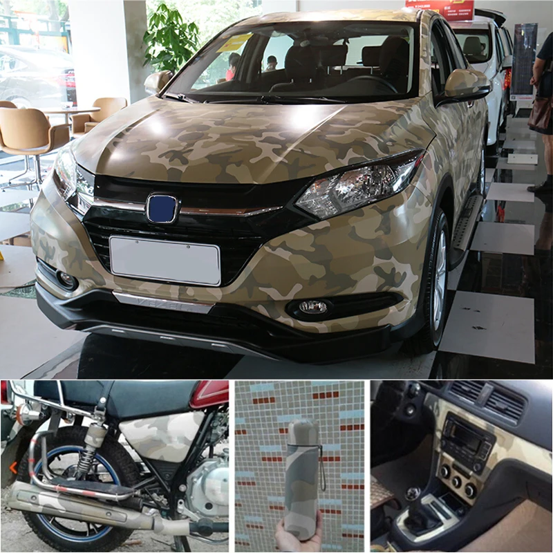 Универсальная камуфляжная наклейка POSSBAY для мотоцикла и автомобиля 60x152 см