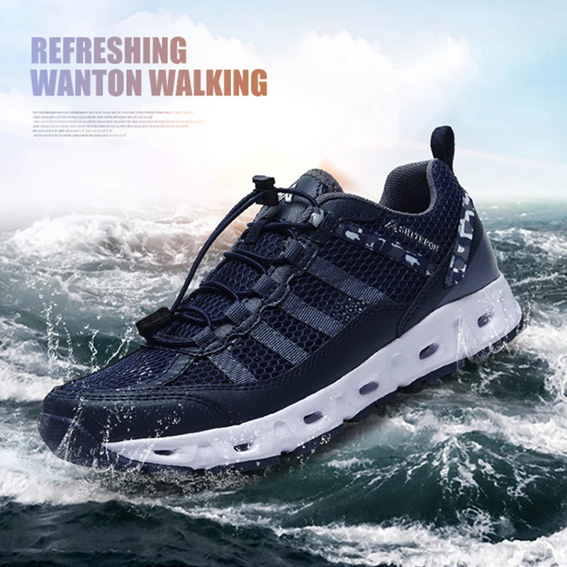Summer Breathable Men Hiking Shoes Women Men Non-slip Camping Travel Sport Climbing Trekking Sneakers Quick-dry Water Shoes