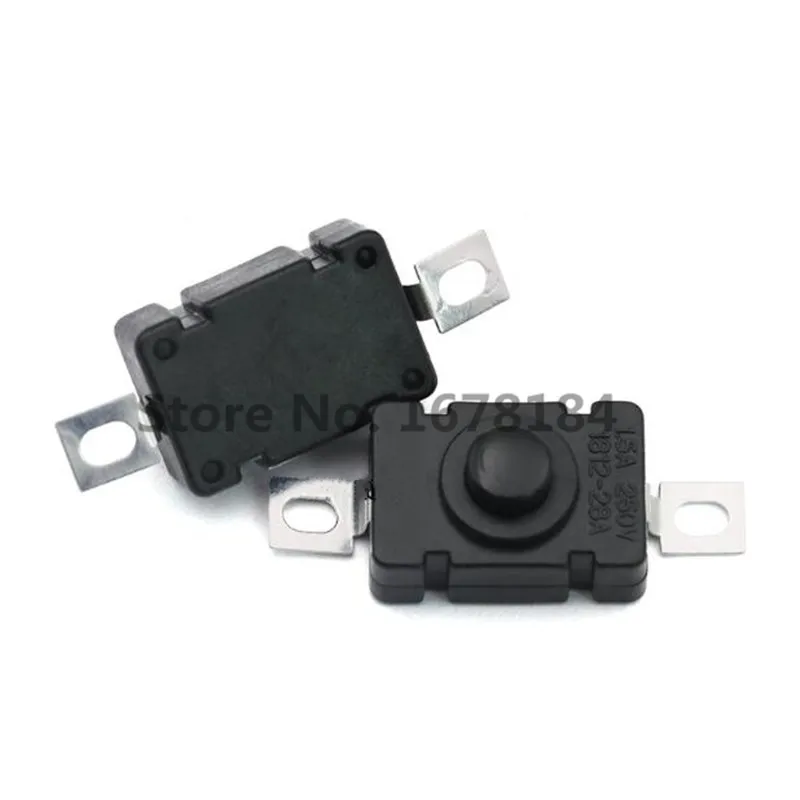 100 шт. KAN-28 1.5A250V переключатели для фонарика самоблокирующиеся SMD Тип 18x12 мм