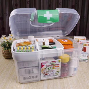 

free shipping Pyxides multi-layer Small first aid kit multifunctional medicine box