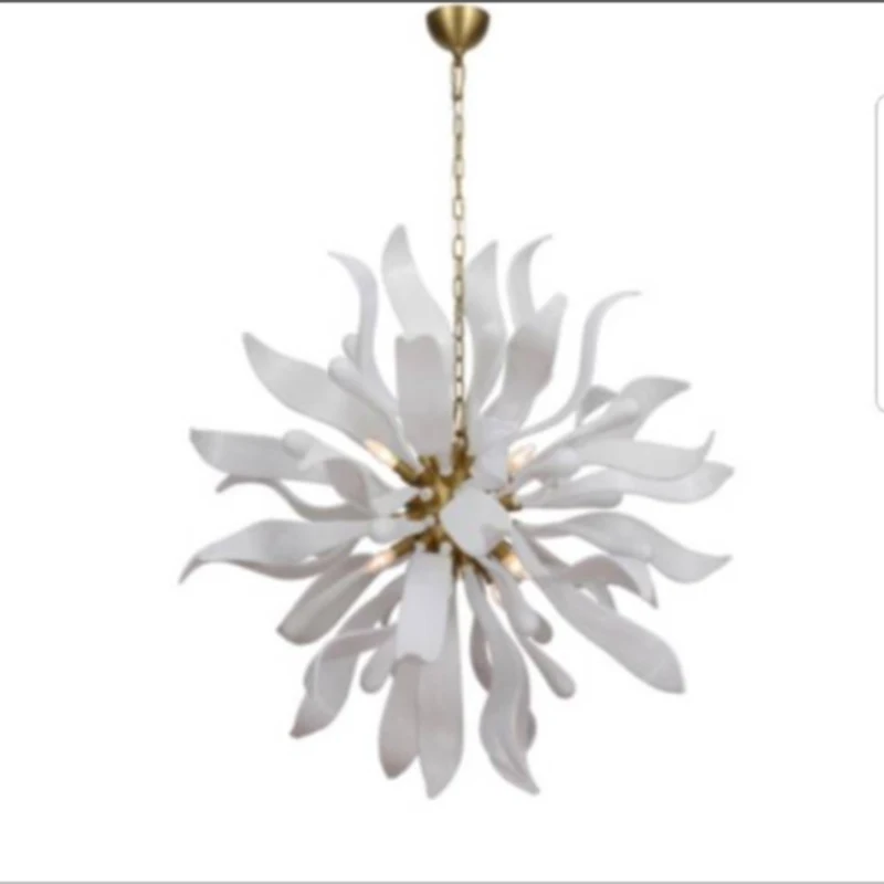 Оптовая продажа художественная белая фотолюстра от китайского поставщика