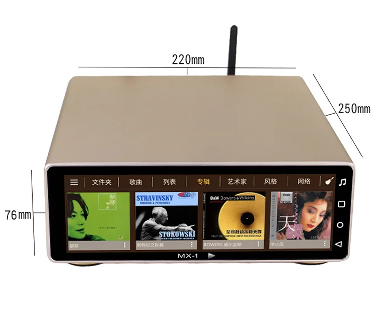 Новый JF MX-Pro MX-1A Android потоковый медиаплеер 32 бит/768 кГц DSD512 WiFi Bluetooth 5 0 приемник