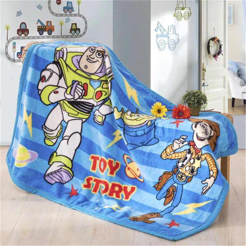Buzz Lightyear-2 Одеяло Дисней Базз Лайтер Микки Маус/Детская игрушка история путешествия одеяло/древесный бросок на диван кровать/Удобная накидка в самолете Манта - Цвет: Buzz Lightyear-2
