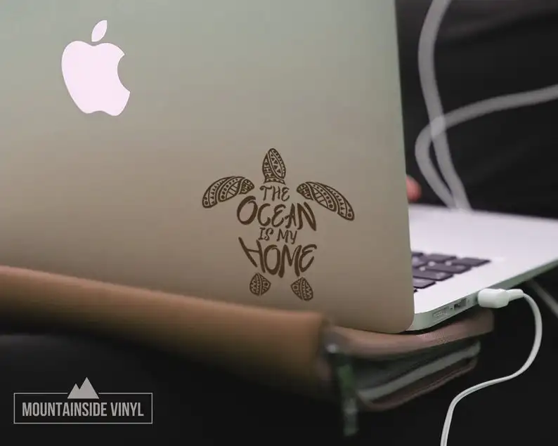 

Sea Turtle Mandala Vinyl Decal - Turtle Sticker, Hawaii Tumbler Decal, Water Bottle Decal, Beach Lovers Gift,