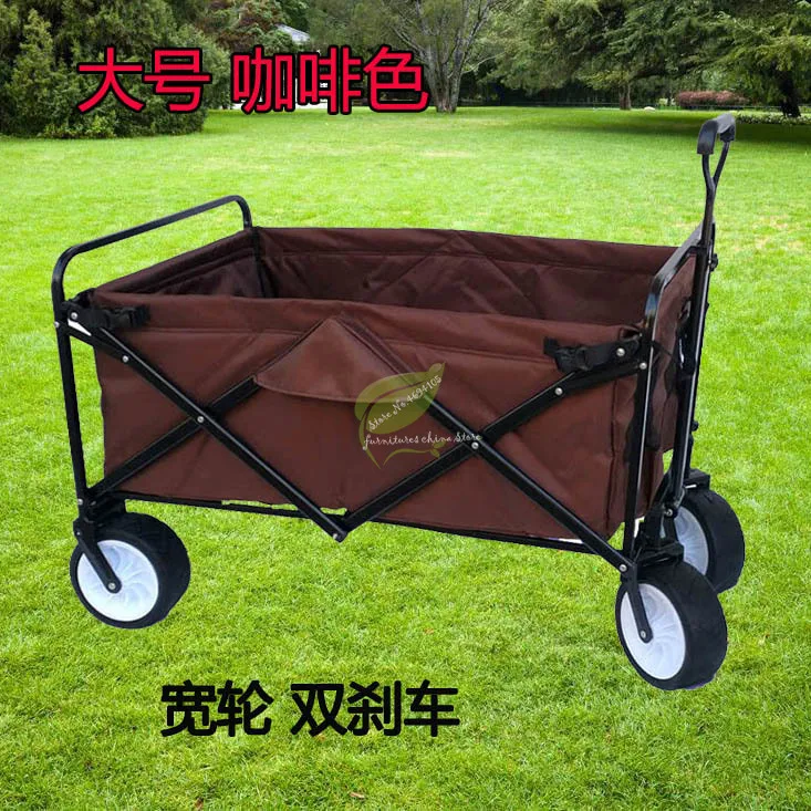 Четырехколесная корзина для супермаркета туристическая Тележка кемпинга