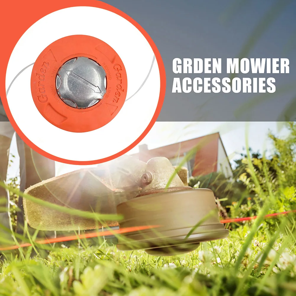 

Lawn Mower Head for M10x1.25 Lawn Mower Spool Grass Trimmer Replacement Strimmer Head 2 Lines Cutter Thread String
