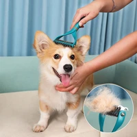 dog hair removal comb double sided deshedding brush cat dog grooming shedding tool pet fur knot cutter brush long curly hair pet