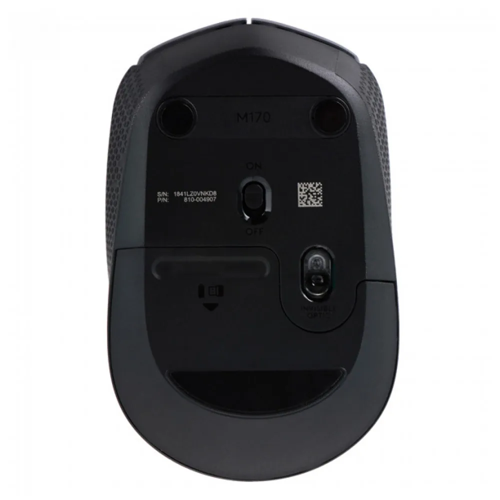 Мышь беспроводная Logitech M170 910-004642 Grey оптическая 1000 dpi 2.4 GHz USB-ресивер | Компьютеры и