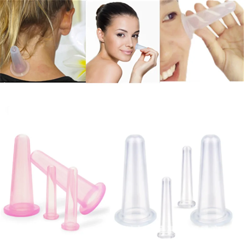 4 шт. набор из силикона для массажа лица и тела|Наборы макияжа| |