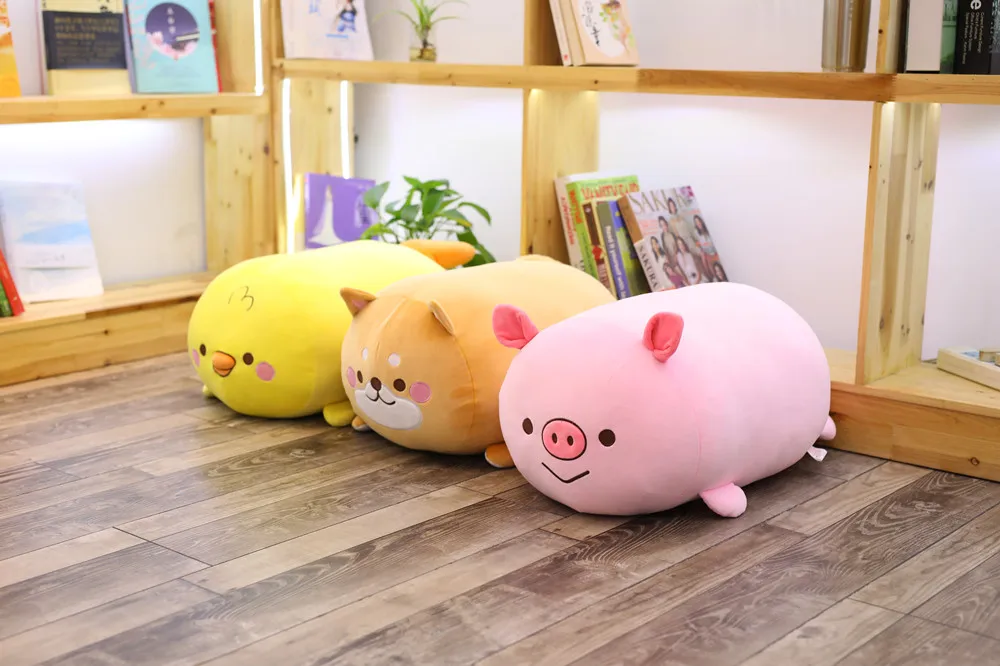 Мягкими Животные игрушка мягкая жирных Косплей Shiba «Лисья Секретная служба»(Inu единорог, Динозавр Печать Дети взрослых Ночная подушка для ног и Plushie 3 размера