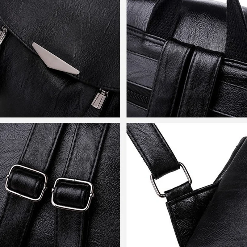 

Ladies Backpack Travel Big Backpack Leather Handbag Girl School Bag Female Student School Bag