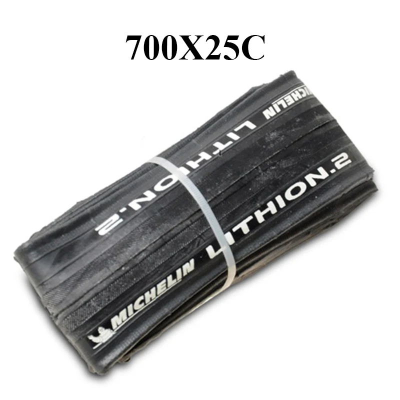 700 25c black Оригинальные 700* 23C Michelin LITHION 2 шины для шоссейного велосипеда, антипрокол, ультралегкие шины 700* 25C, велосипедные шины - Цвет: 700 25c black