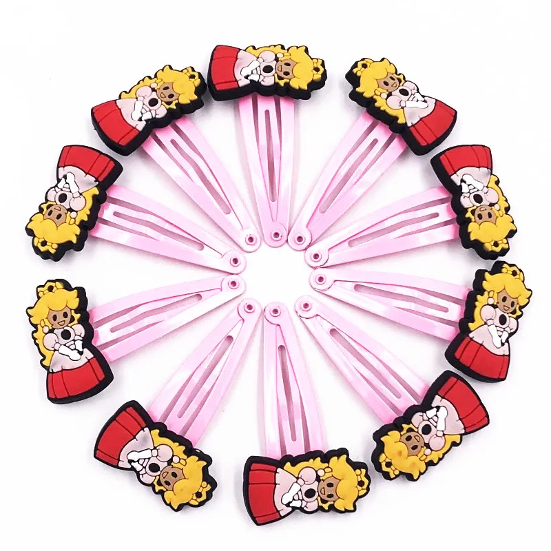 10 шт. заколки принцессы супер Марио для девочек волос с героями мультфильмов