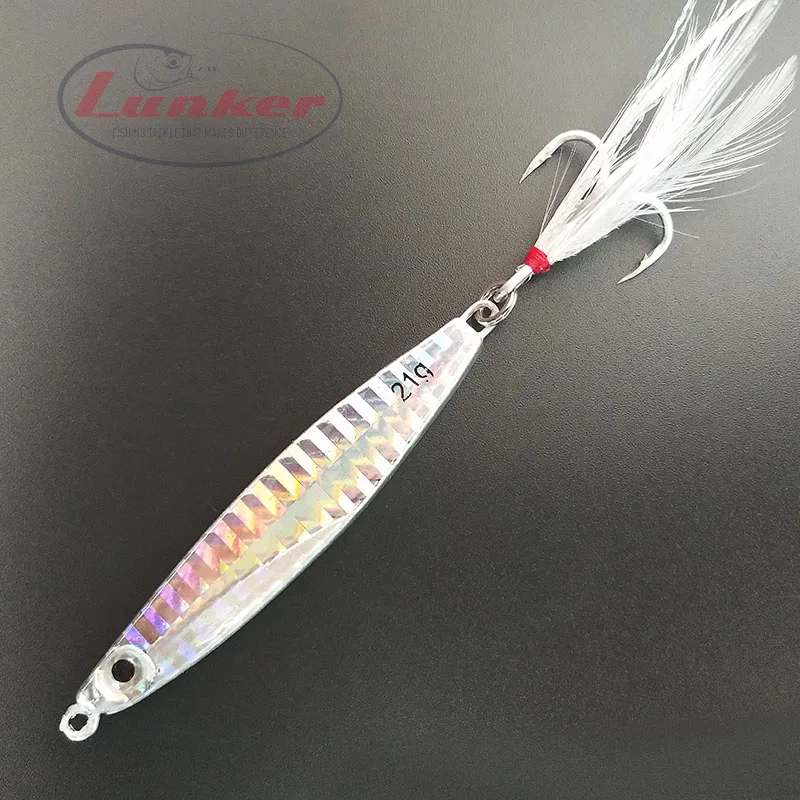 Металлический морской джиг Lunker 7 г 10 14 17 21 30 микро джиггинг длинная блесна для