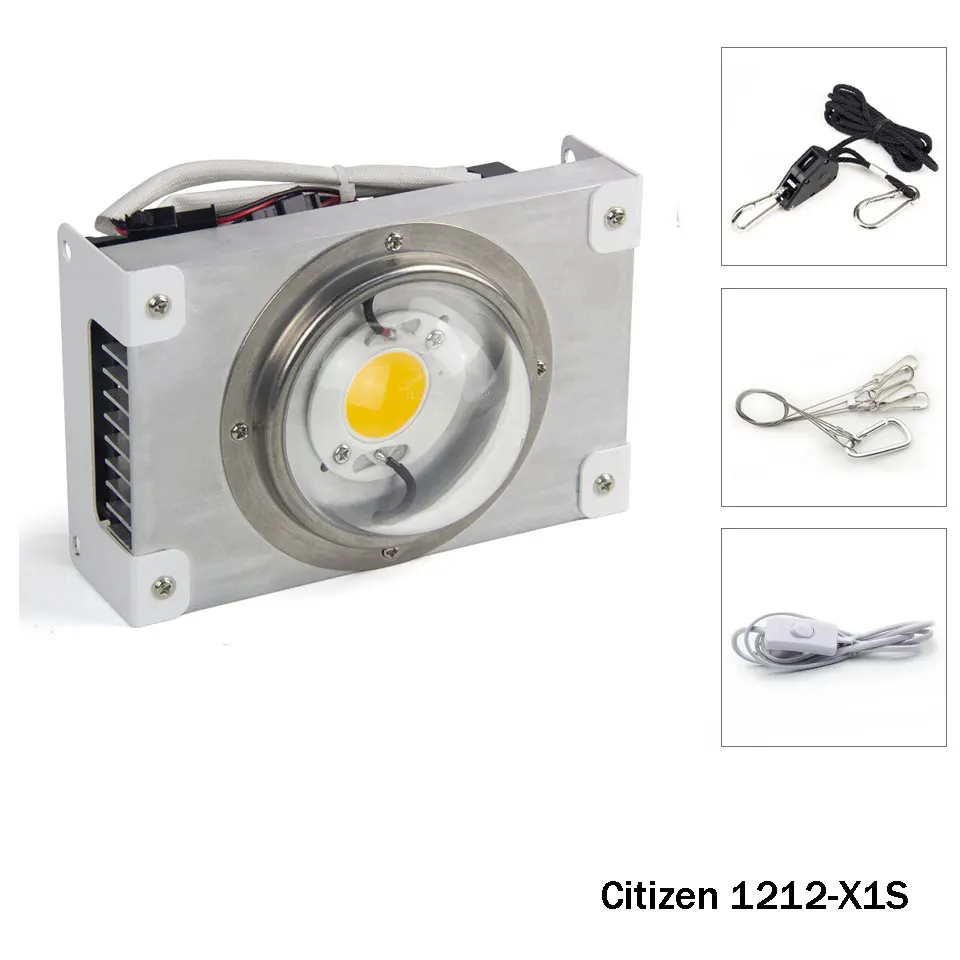 Citizen 1212 100W COB светодиодный свет для выращивания полного спектра 100 Вт 200 Вт Citizen& CXB3590 светодиодный светильник для выращивания растений домашняя игровая палатка теплицы гидропонный завод - Испускаемый цвет: Citizen 1212 100W