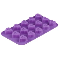 15 cups love heart shape silicone chocolate mold diy candy ice baking mould tool wedding party cake decor