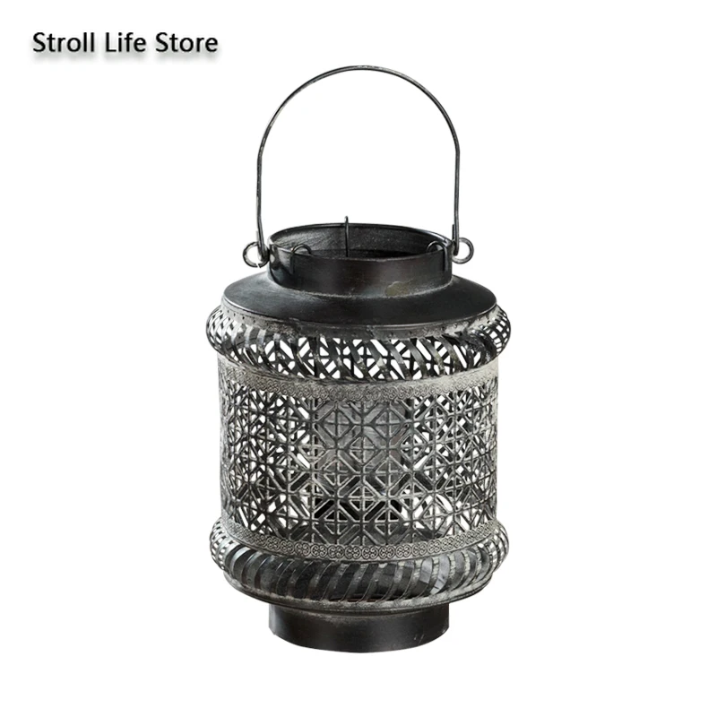 Скандинавский старый ретро подсвечник металлический геометрический креативный