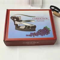zinc alloy red wine opener rabbit head bottle opener lever corkscrew set low shipping fee wholesale optional box packaging