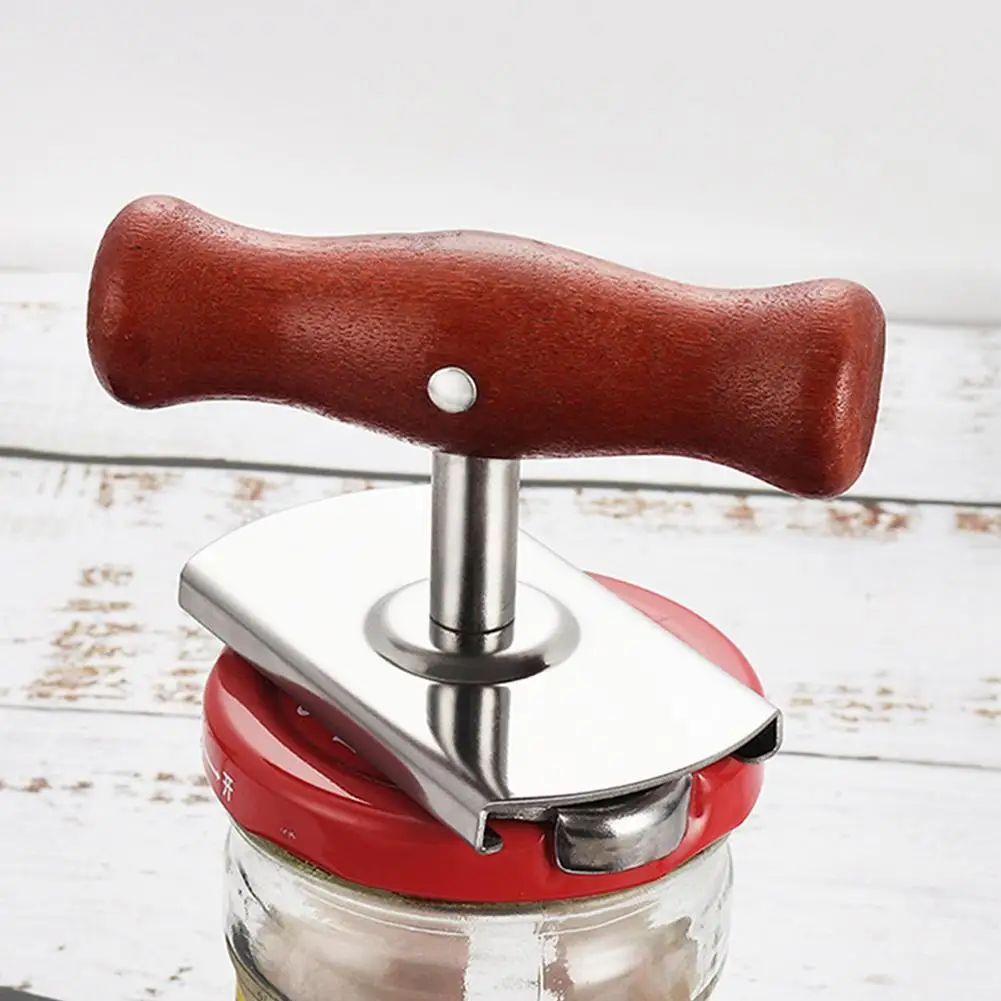 

Manual Labor-saving Steel Can Opener Wooden Handle Adjustable Cm Cap Bottle 2.4-10 Screw Tool Cap Opening I0D4