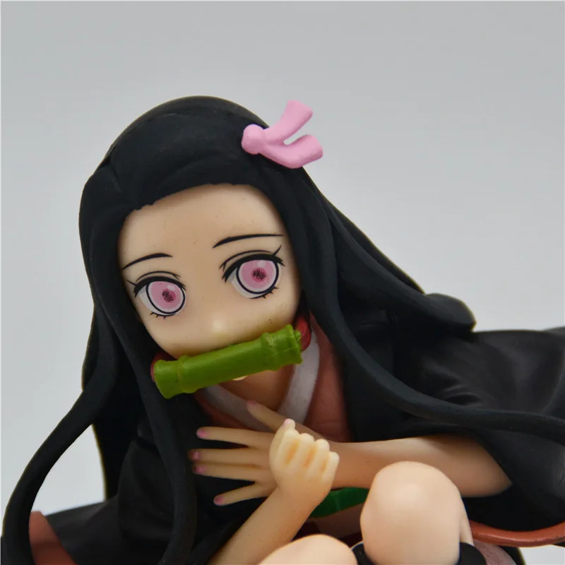

Anime Demon Slayer Kimetsu no Yaiba Kamado Tanjirou Kamado Nezuko PVC Action Figure Collectible Model doll toy 10~15cm