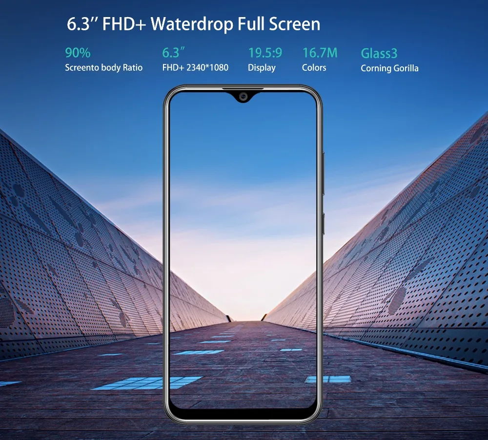 Мобильный телефон OUKITEL Y4800 6," FHD+ Android 9,0, четыре ядра, 6 ГБ ОЗУ, 128 Гб ПЗУ, мобильный телефон, отпечаток пальца, 4000 мАч, смартфон для распознавания лица