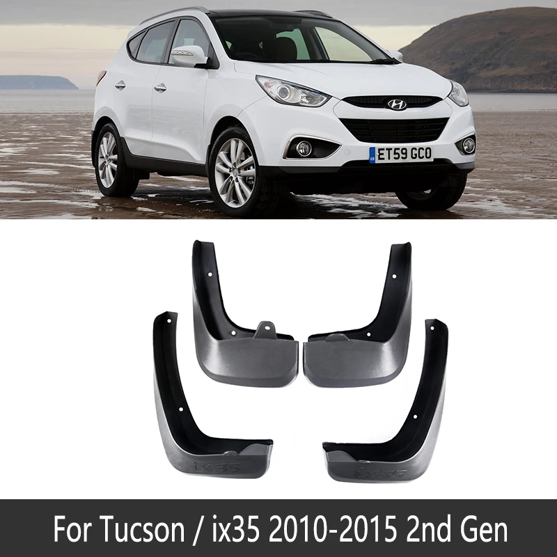 2010-2015 LM Автомобильный брызговик для hyundai Tucson JM лм TL 2005~ ix35 Fender брызговик закрылки аксессуары для брызговиков 2006 2007 2008 - Название цвета: 2010-2015 LM