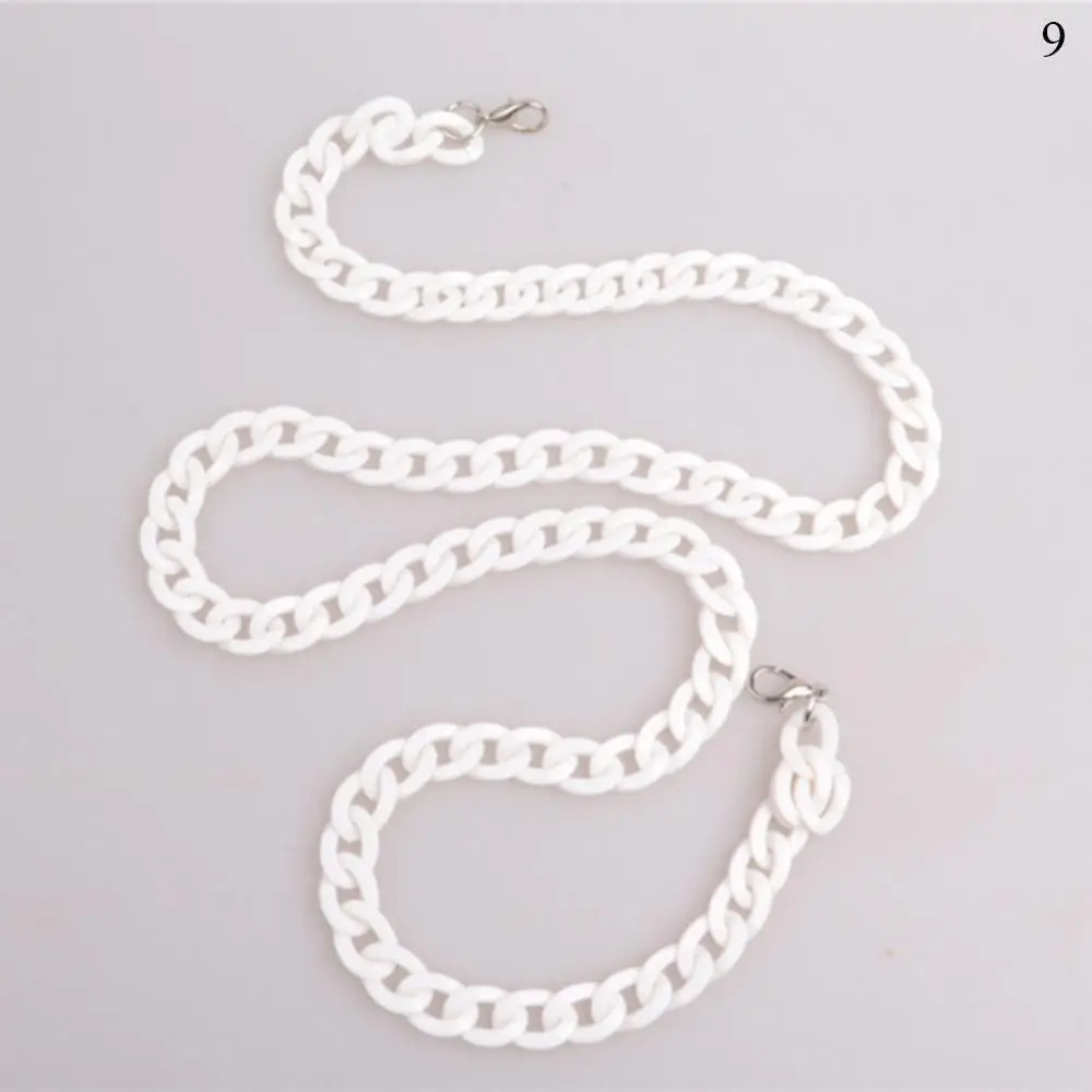 Thin White 1 шт. 30 см/41 см Акриловая смола сумка ремень для сумки через плечо рыбья кость сумка цепь ремень съемные ремни ручка сумка аксессуары - Color: Thin White