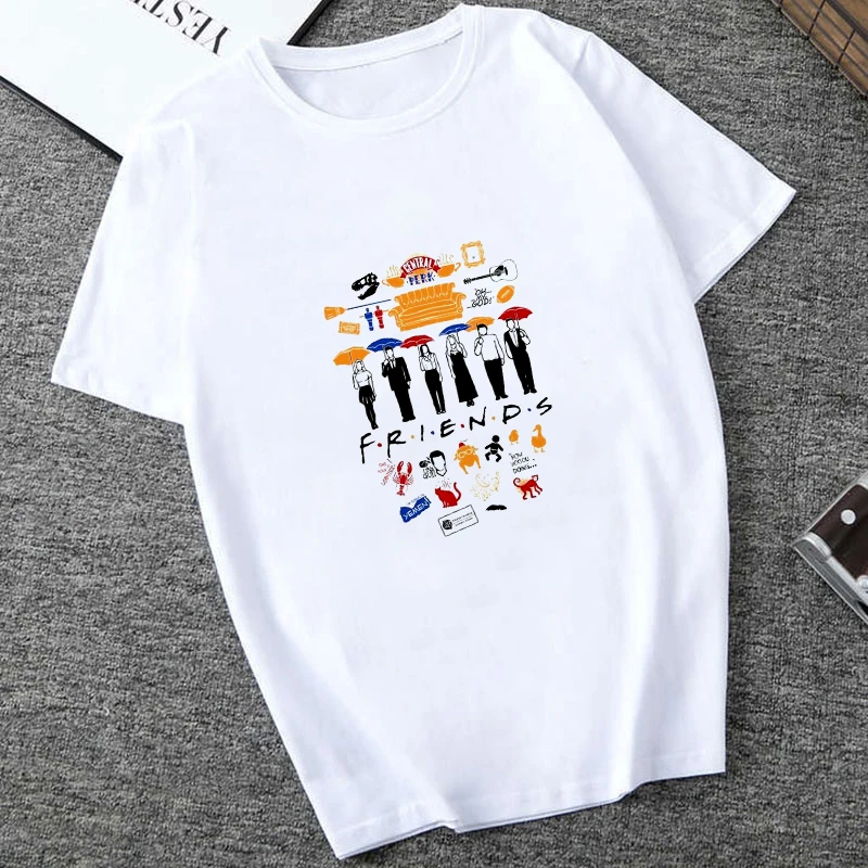 Футболка Joey camisetas verano mujer уличная футболка оверсайз с принтом сериала Friends ulzzang