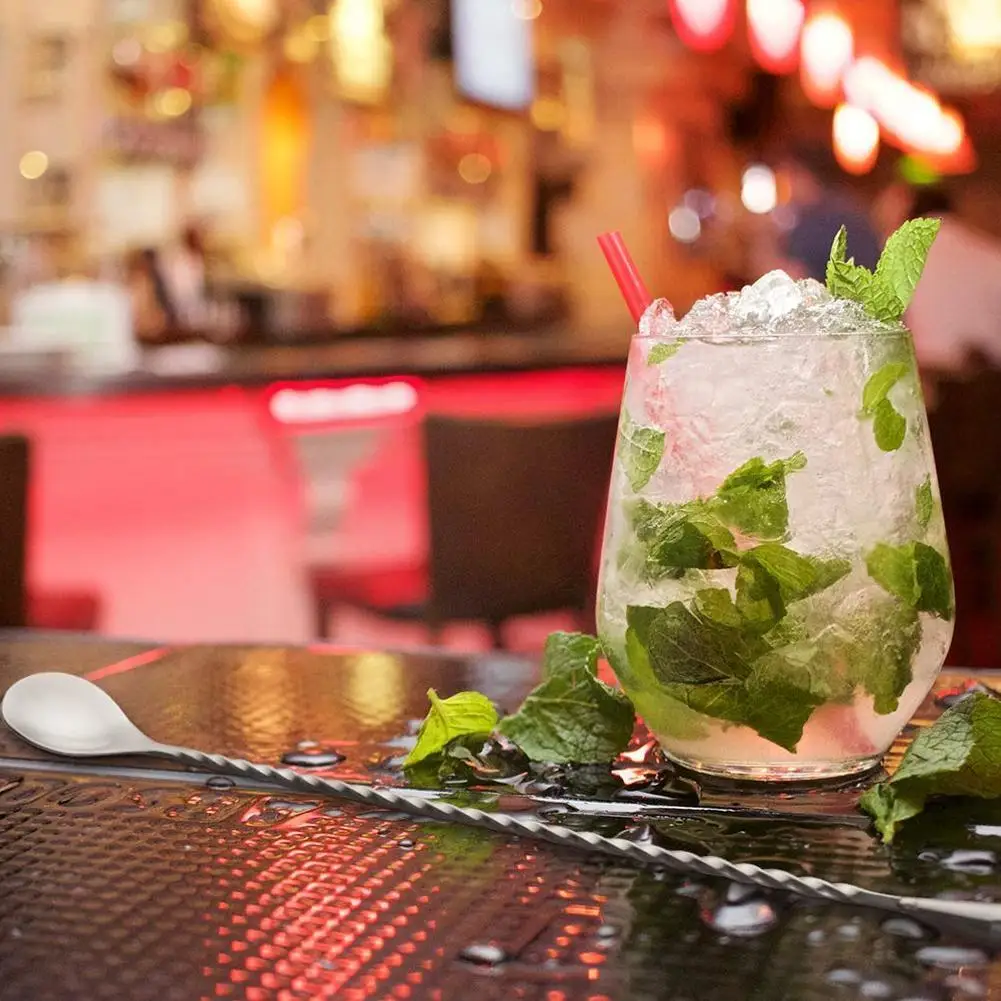 

Steel Water Drop Bar Spoon Fine Thread Bar Spoon Cocktail Teardrop Stirring Bartending Mixing Spoon Bar Bar O5g5