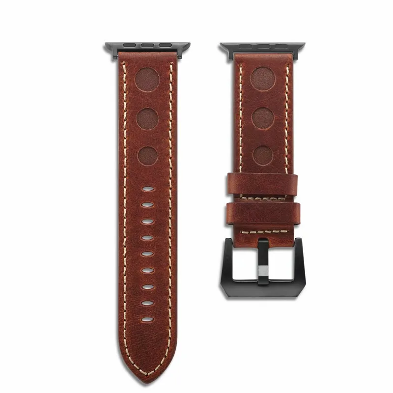 Leather strap for iWatch Apple watch band 44mm 40mm bracelet 42mm 38mm belt apple Watchband series 5 4 3 2 1Wrist correa | Наручные часы