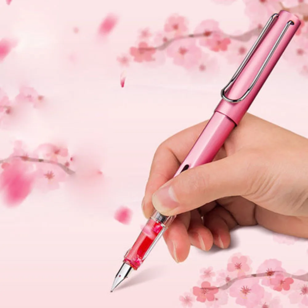 Горячая Алюминий сплав перьевая ручка дополнительный тонкий наконечник 0 38 мм