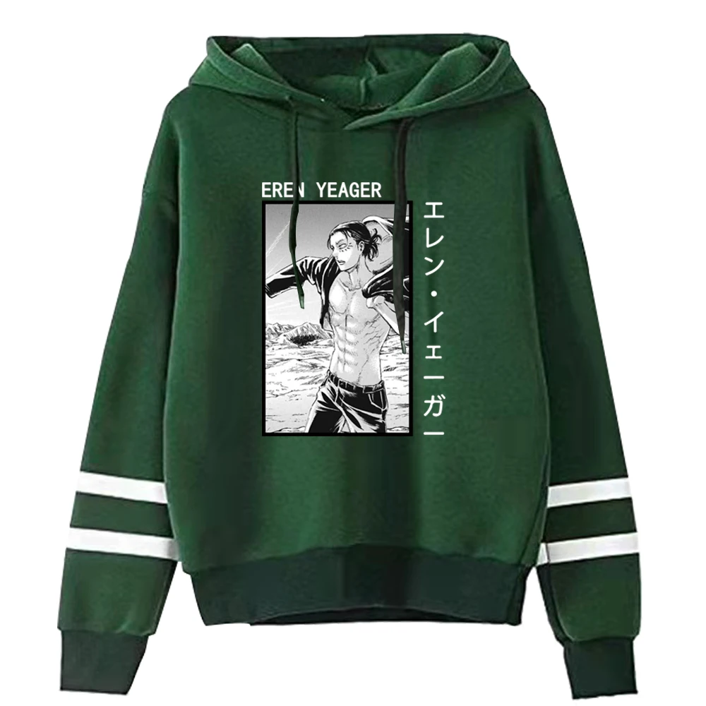 

Japanese Anime Attack on Titan Eren Yeager Hoodies Sweatshirts Streetwear for Women/men